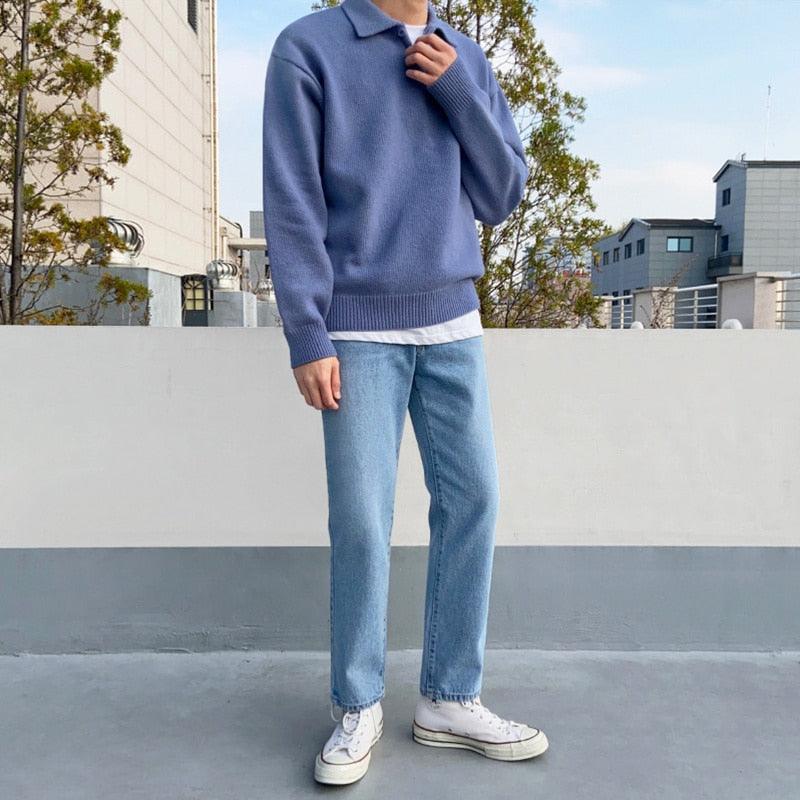 Eleganter Woll-Polopullover mit Knopfleiste für mühelosen Stil und Wärme | Gabriel