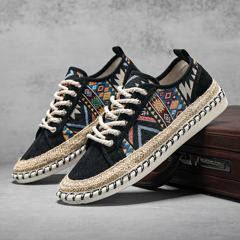 Herren Espadrille Sneakers | Bohemian Style | Atmungsaktiv & Vintage Look