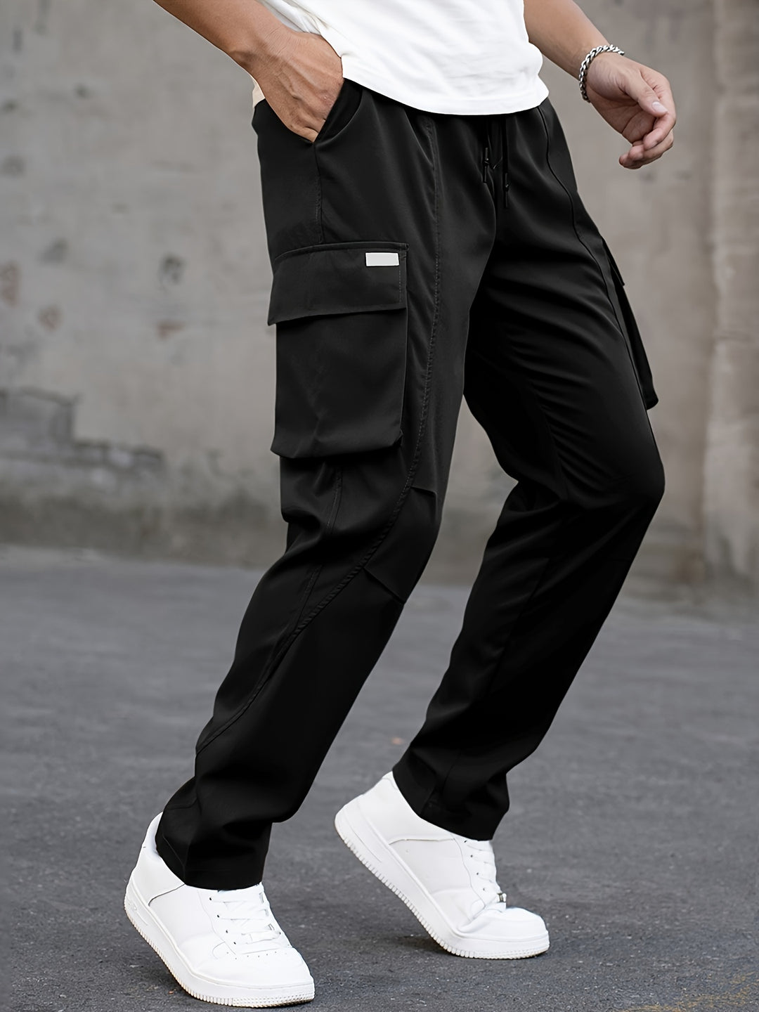 Herren Cargo-Hose | Mehrere Taschen | Trendy & Bequem | Non-Stretch