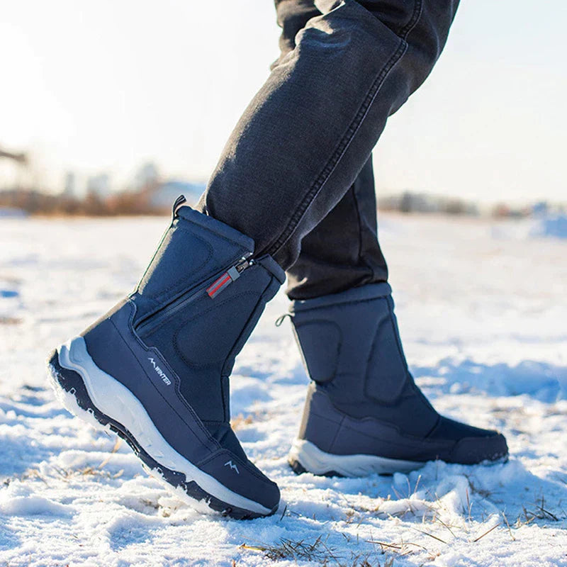 Elegante wadenhohe Schneestiefel kombinieren Stil und Funktion | Noud