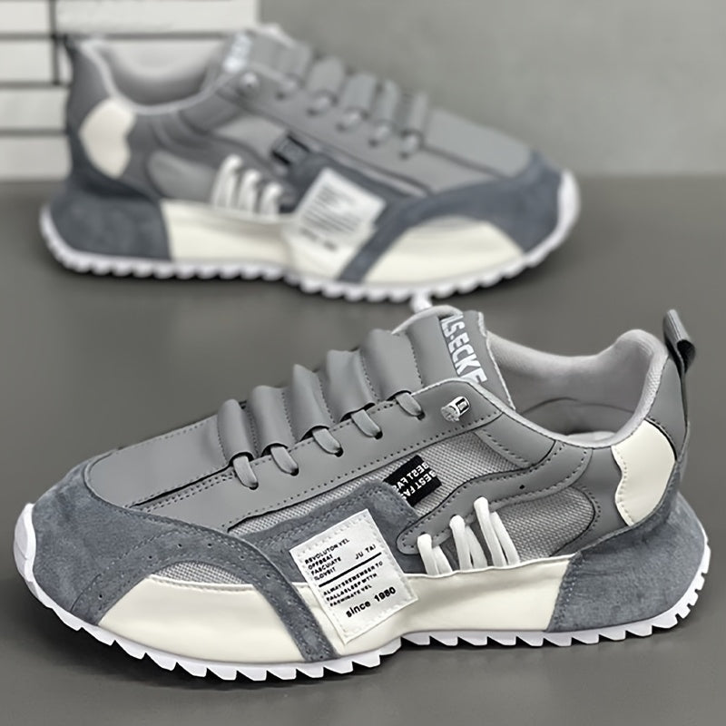 Herren Plateauschuhe | Bequem & Trendy | Zum Wandern & Joggen | Ganzjahres-Schnürschuh