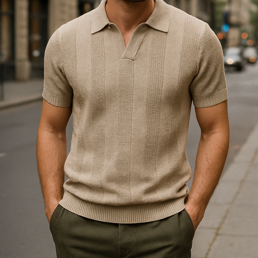 Herren-Poloshirt | Atmungsaktiv & Hochwertig | Klassisch & Lässig | Gestricktes Design