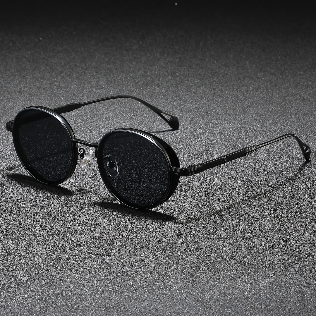 Herrensonnenbrille | Runde Form | 100% UV-Schutz | Zeitloses Design