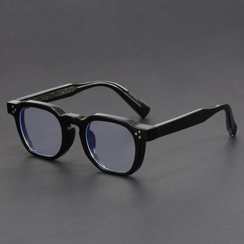 Herren-Sonnenbrille | Dicke rechteckige Form | Handgefertigtes Acetat | UV400 & verstärkte Scharniere