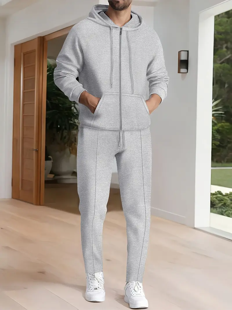 Herrenset | Stilvoll & Bequem | Kapuzenpullover & Hose | Moderne Eleganz