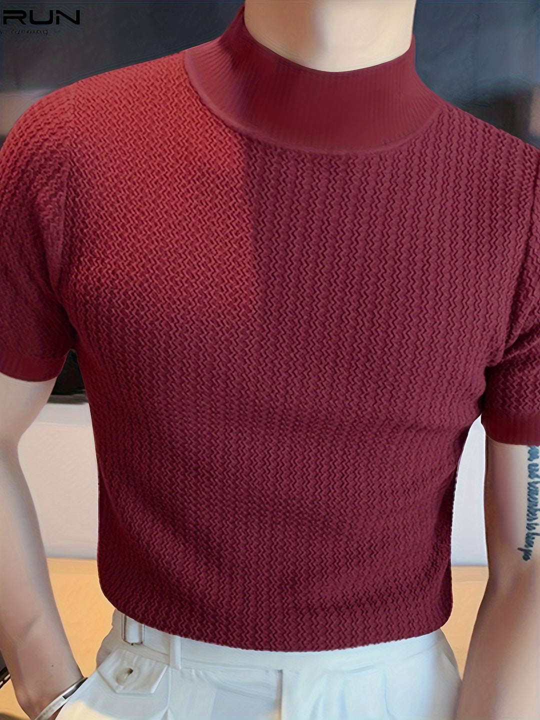 Herren-T-Shirt | Einfarbig & gestreift | Lässiger Komfort | Baumwollmischung