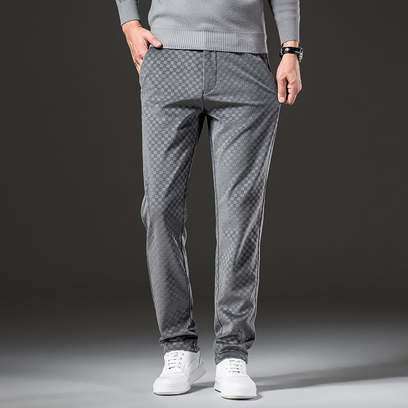 Elegante und vielseitige Herren-Karo-Cordhose mit zeitlosem Charme | Victor