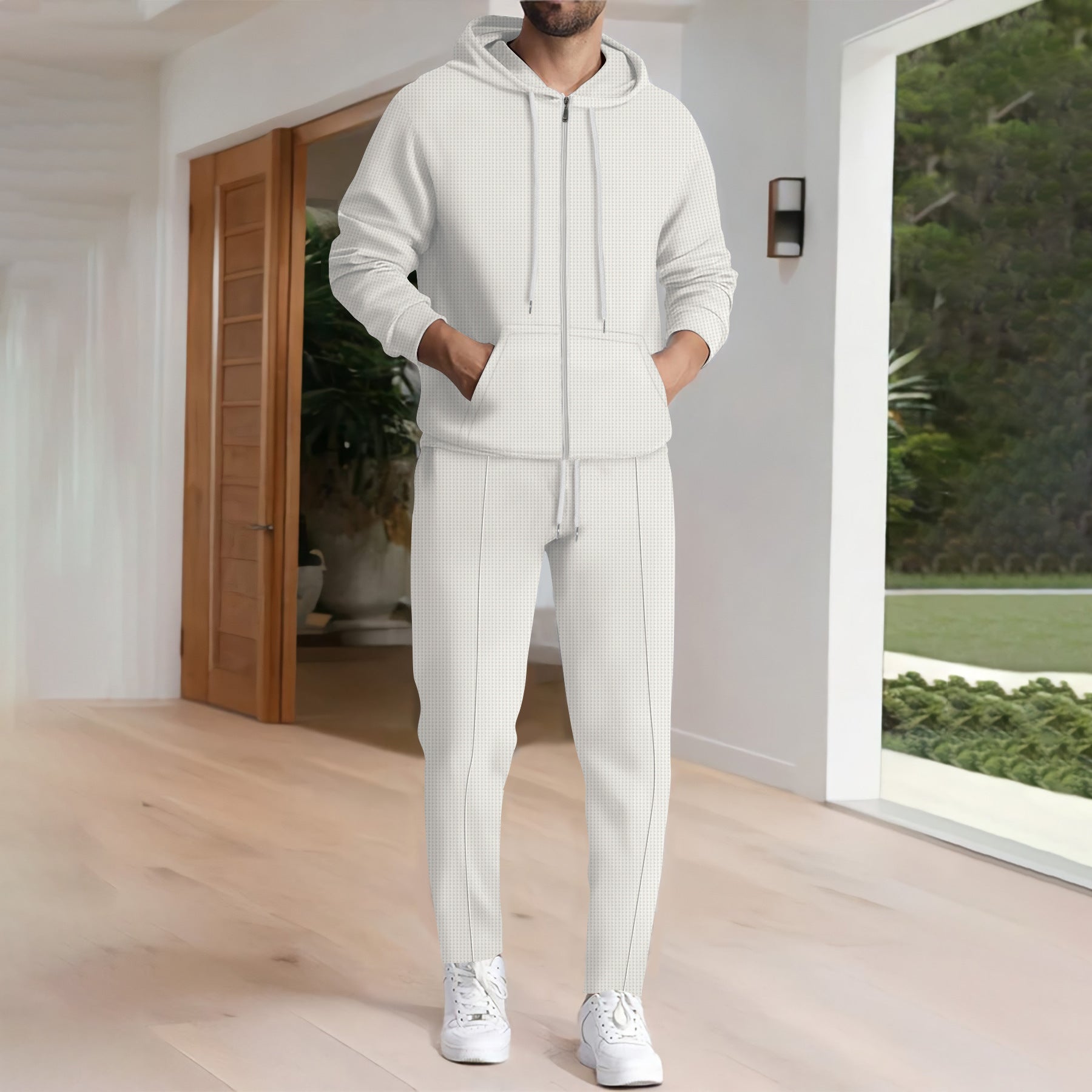 Modernes und luxuriöses Winter-Kapuzenpullover- und Hosenset für zeitlosen Komfort und einzigartigen Stil | Timo