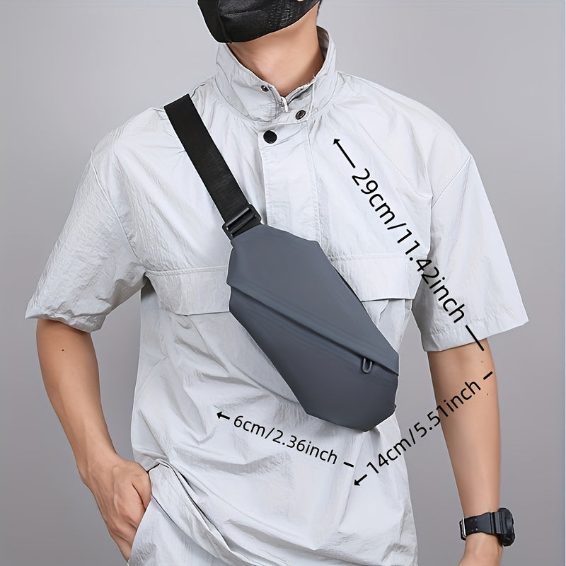 Herren-Umhängetasche | PU-Leder-Brusttasche für Outdoor- und Geschäftszwecke | lässig und langlebig
