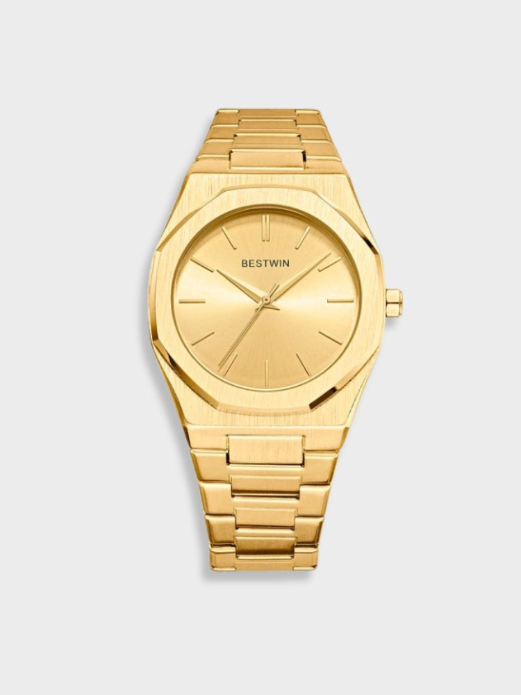 Zeitlose Edelstahl Vintage Uhr für Herren mit klassischer Eleganz | BESTWIN