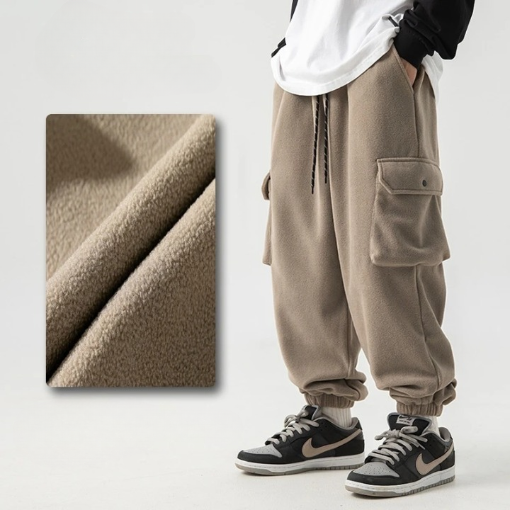 Warme Polar-Fleece-Hose für Männer mit elastischem Bund und Multizak-Design | Jake