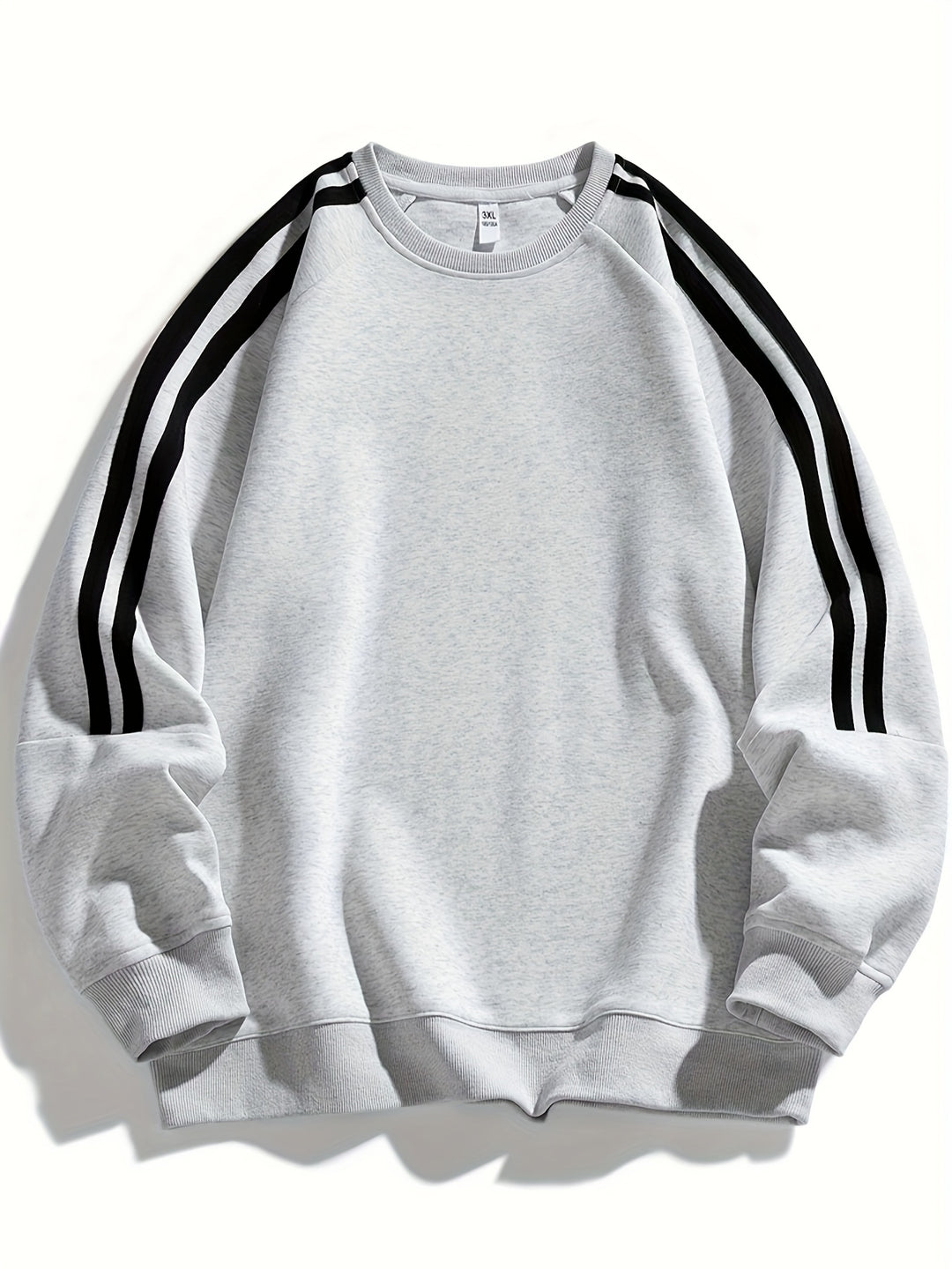 Herren Pullover | Stylisch & Atmungsaktiv | Gestreiftes Seitendesign | Klassischer Rundhalsausschnitt