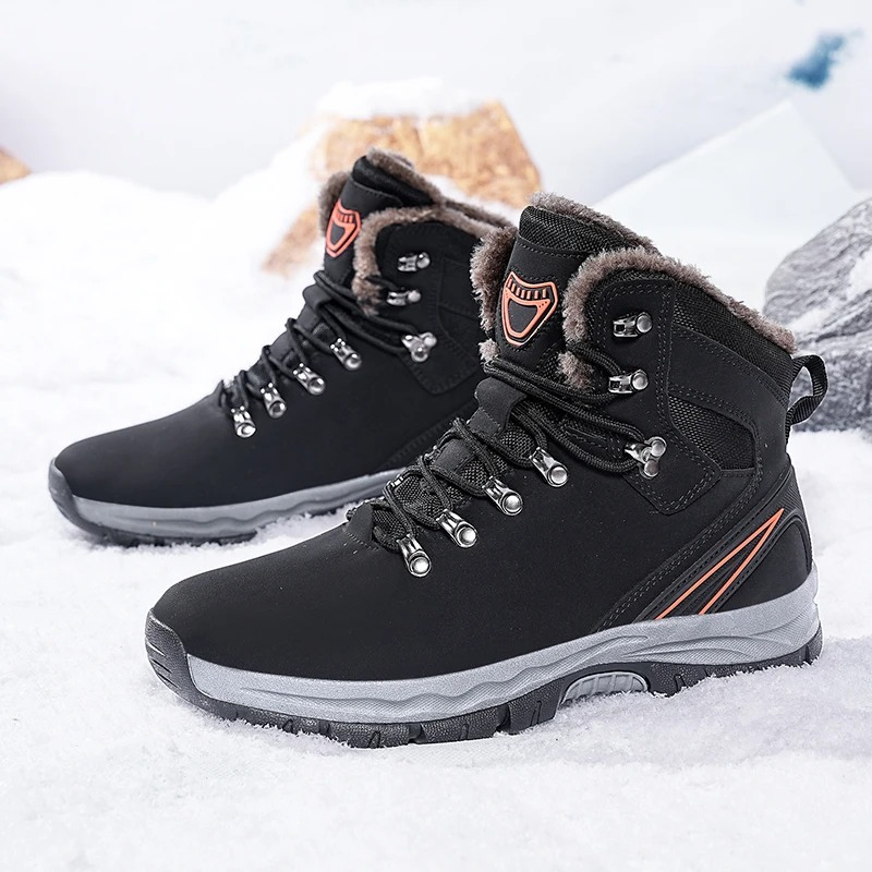 Wasserdichte, isolierte Winterstiefel für Männer mit Fleecefutter und einzigartigem Design | Pieter
