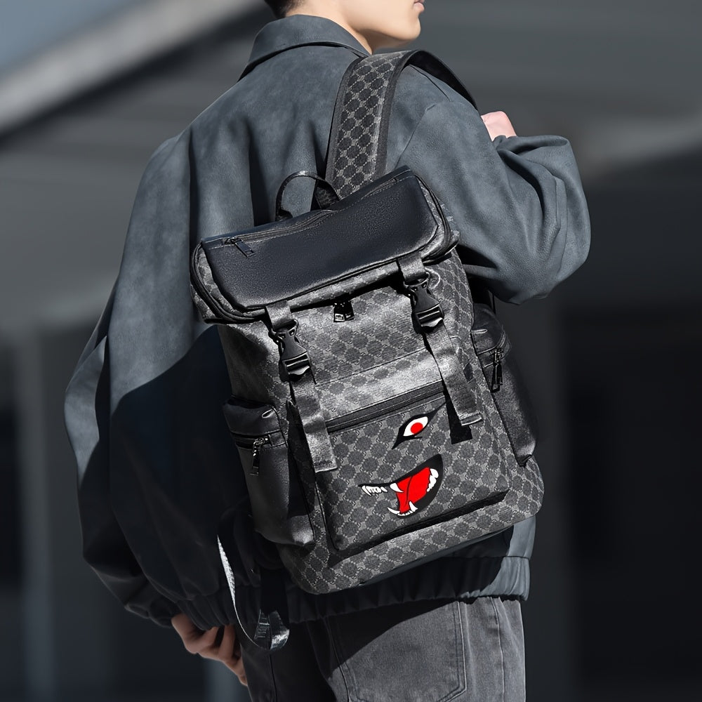 Herrenrucksack | Anti-Diebstahl & Trendy Print | Unisex Brust- & Outdoor-Tasche
