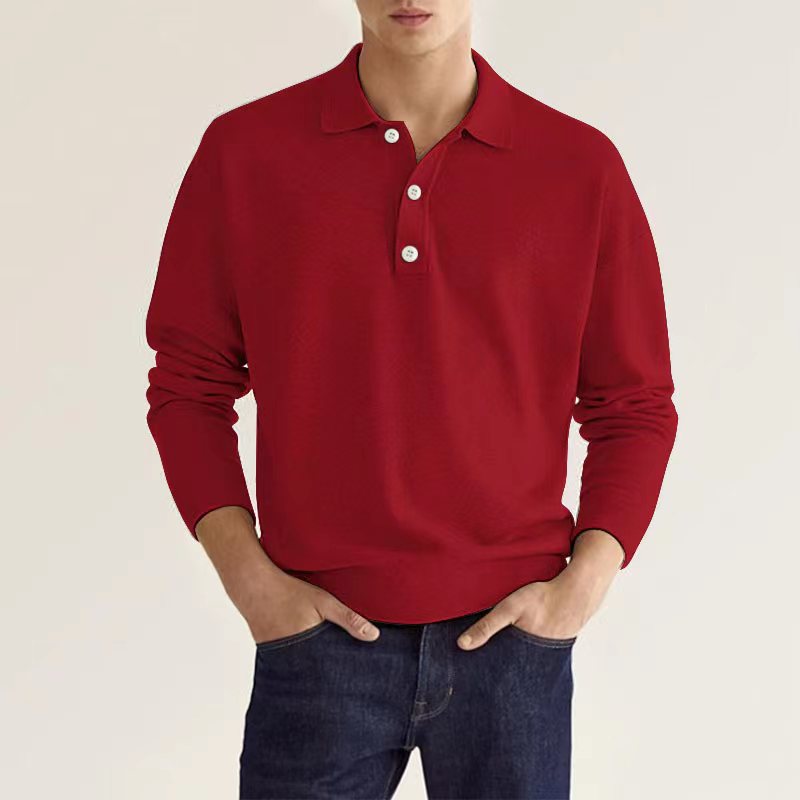 Herren Polo Pullover | Zeitlos & Lässig | Weiche Stoffmischung | Bequeme Passform