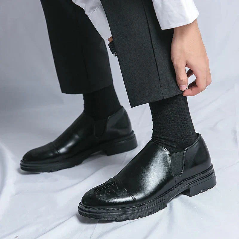 Herren Slipper | Echtes Leder | Elegantes Finish | Klassisches Design