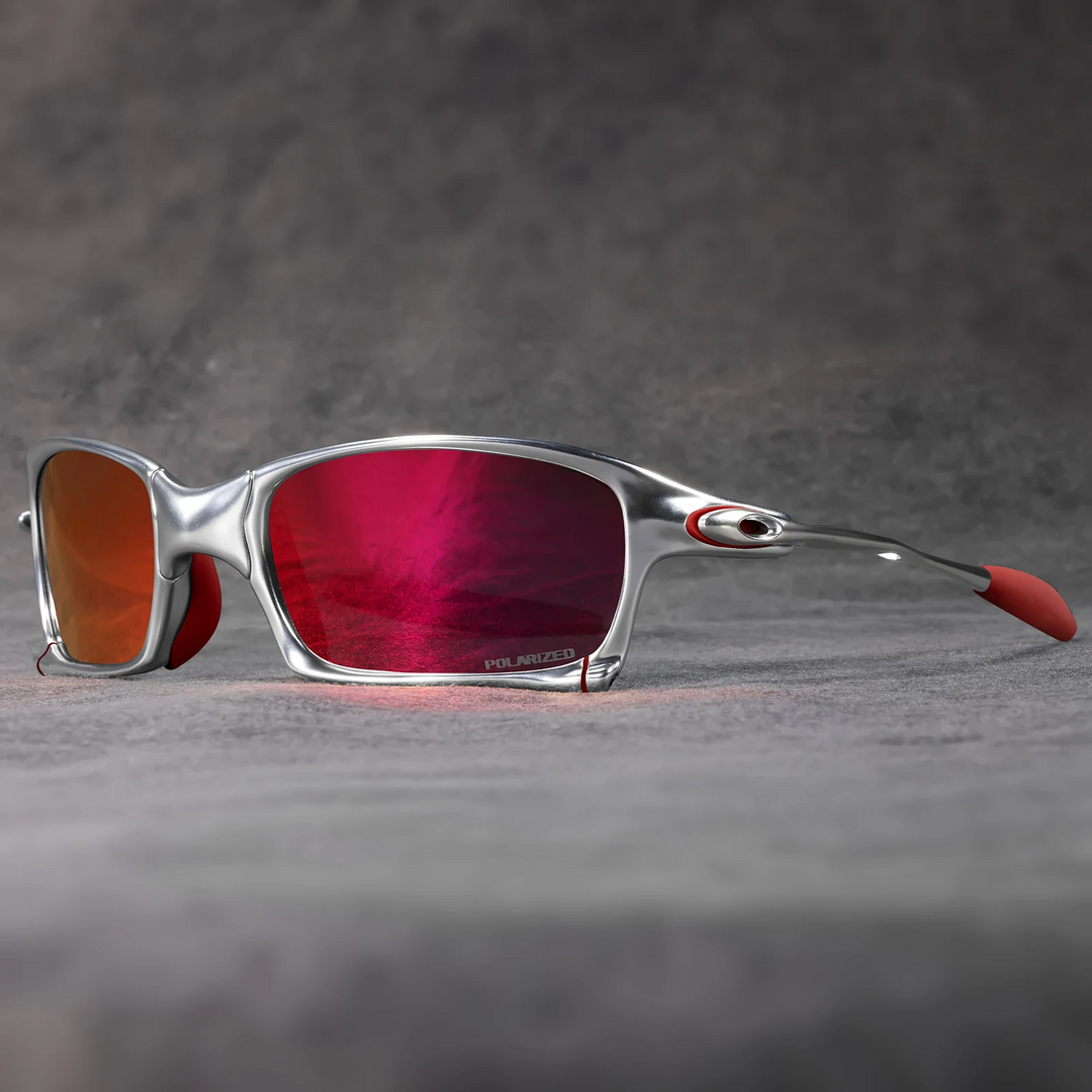 Herren-Sonnenbrille | Sportliches Design | Polarisierte Gläser | 100% UV-Schutz | Metallrahmen 30g