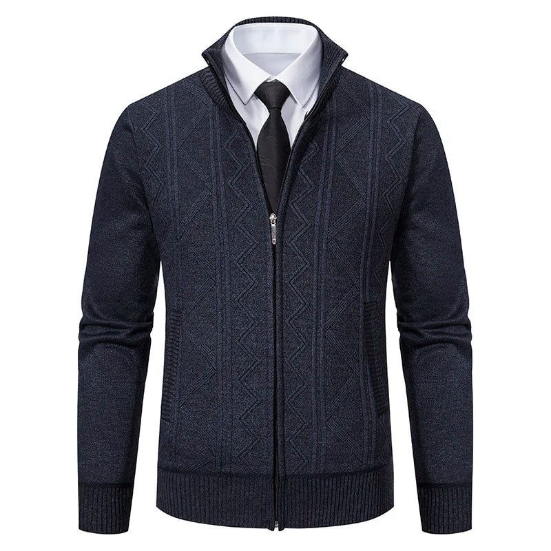 Luxuriöse Strickjacke | Warm & Stylisch | Business & Casual Eleganz | Polyester