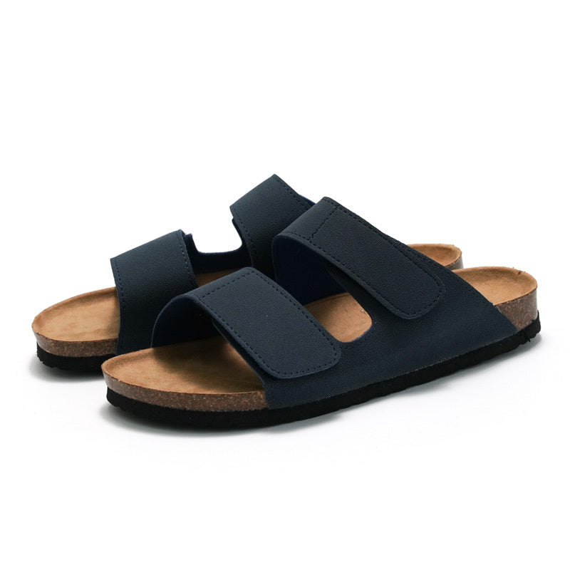 Herrensandalen | Doppelter Riemen & Geschlossener Verschluss | Komfortabel & Atmungsaktiv | Gummisohle