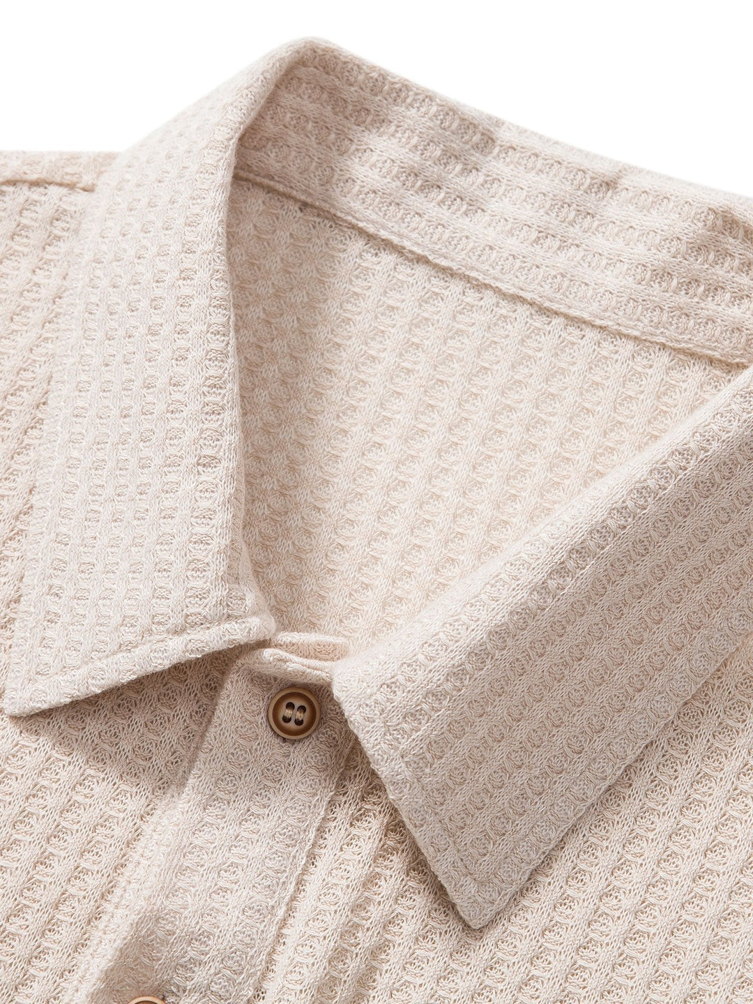 Stilvolles Poloshirt aus Waffelstrick für mühelosen Komfort und lässige Eleganz | Joshua