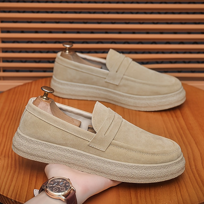 Herren Loafers | Vintage Casual | Bequeme dicke Sohle | Slip-On