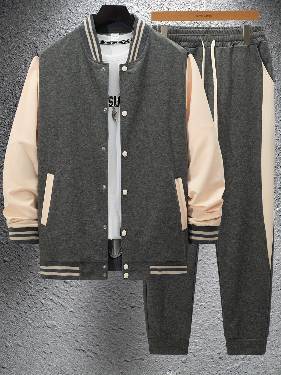 Trendy Baseball Jacke & Hose | Sportlich & vielseitig | Herrenset