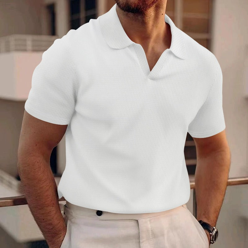 Herren Polo | Kurze Ärmel & Atmungsaktives Material | Lässig für Sommer & Urlaub