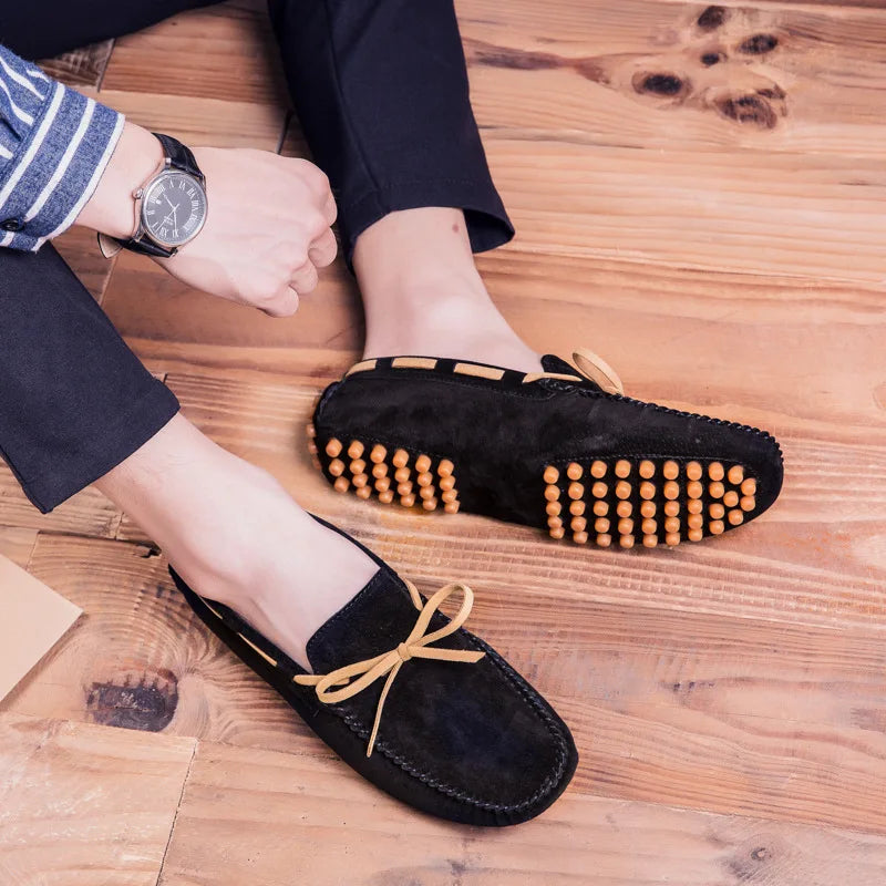 Herren Loafers | Echtes Leder | Weiche Sohle & Komfort | Lässiger Reitschuh