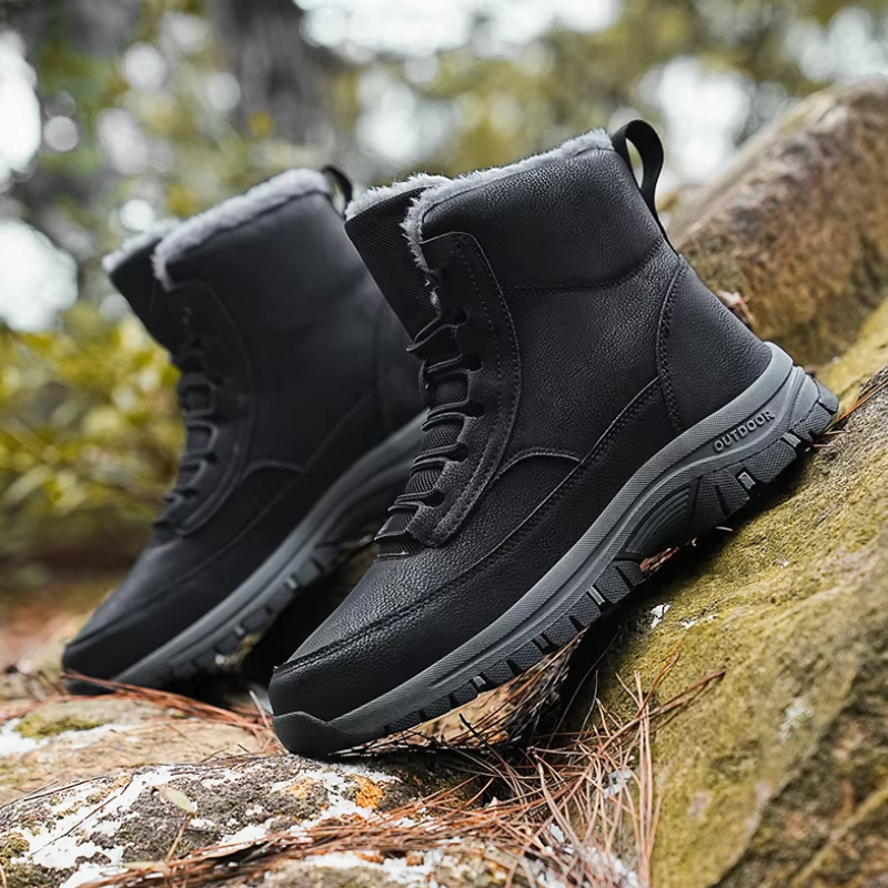 Wasserdichte Winterstiefel für Männer mit Fleecefutter und rutschfester Sohle für ultimative Wärme und Komfort | Olaf