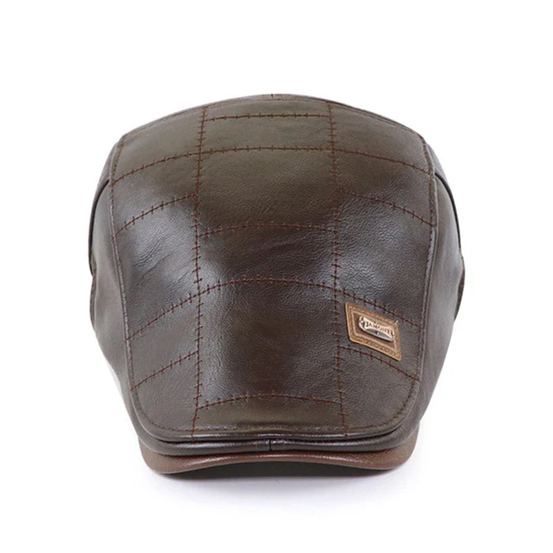 Herren Barret | Retro Leder Look | Winddicht & Verstellbar | Warmer Winter Style