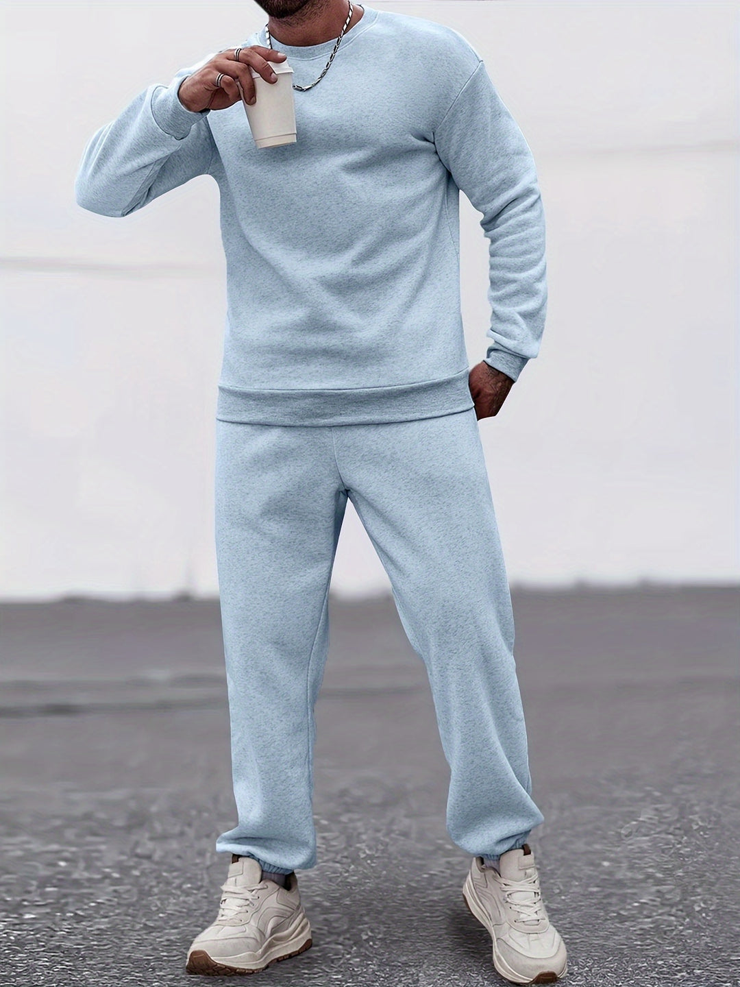 Herren-Sweatshirt & Hose | Stilvoll & bequem | Kuscheliges und lässiges Set | Herbst