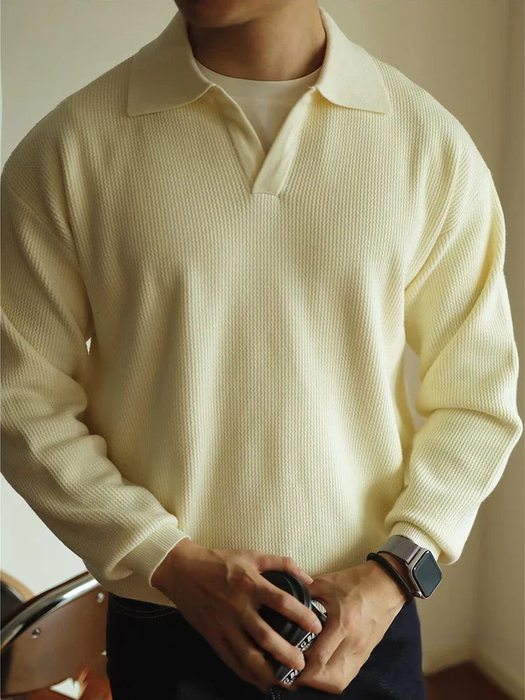 Anspruchsvolles Herren-Strickpolohemd mit modernem Touch und klassischer Eleganz | Bas