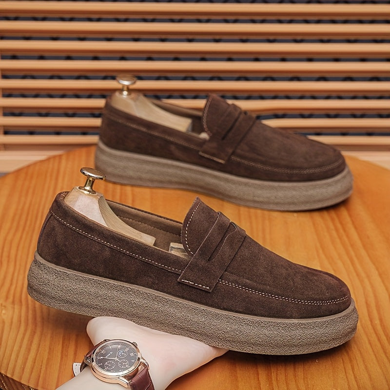 Herren Loafers | Vintage Casual | Bequeme dicke Sohle | Slip-On
