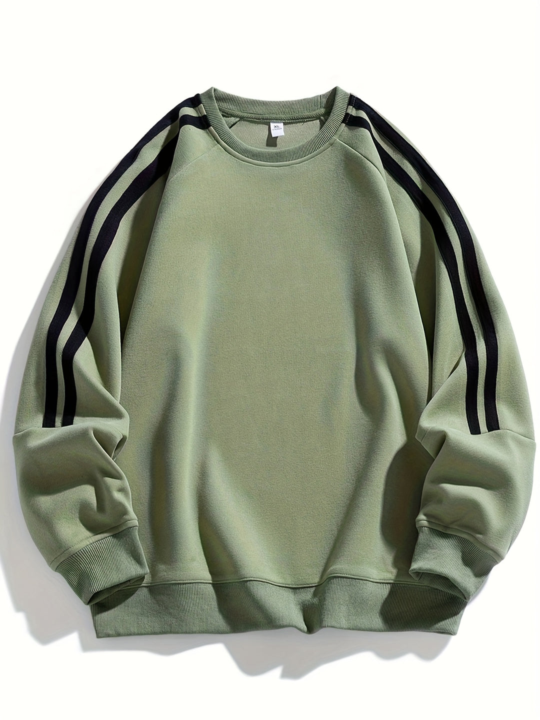 Herren Pullover | Stylisch & Atmungsaktiv | Gestreiftes Seitendesign | Klassischer Rundhalsausschnitt