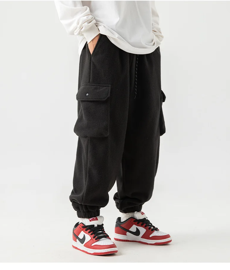 Warme Polar-Fleece-Hose für Männer mit elastischem Bund und Multizak-Design | Jake