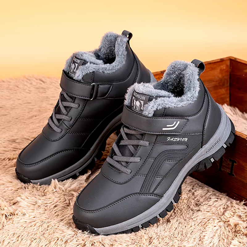 Wasserdichte Winterstiefel für Männer mit Fleecefutter und Klettverschluss | Finn