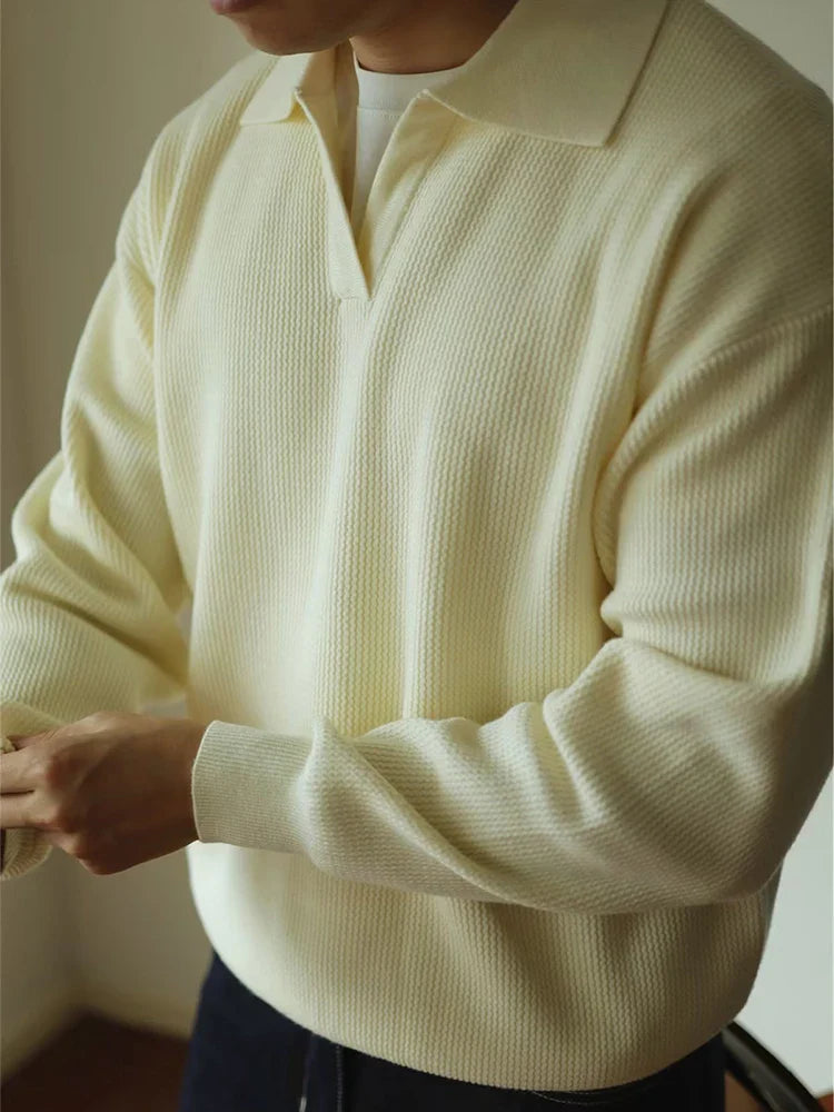 Anspruchsvolles Herren-Strickpolohemd mit modernem Touch und klassischer Eleganz | Bas