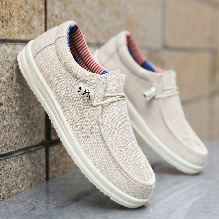 Herren Slipper | Leichtes Segeltuch | Bequem & Lässig | Frühling