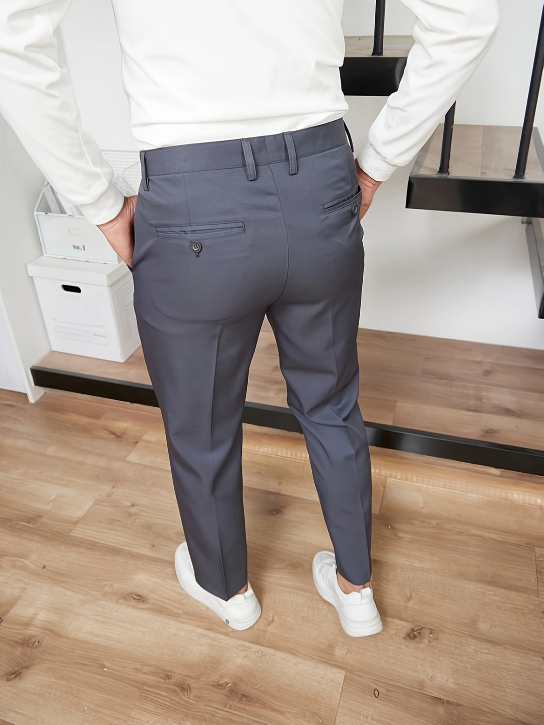 Herrenhose | Slim Fit | Bequemer Bund | Webstoff