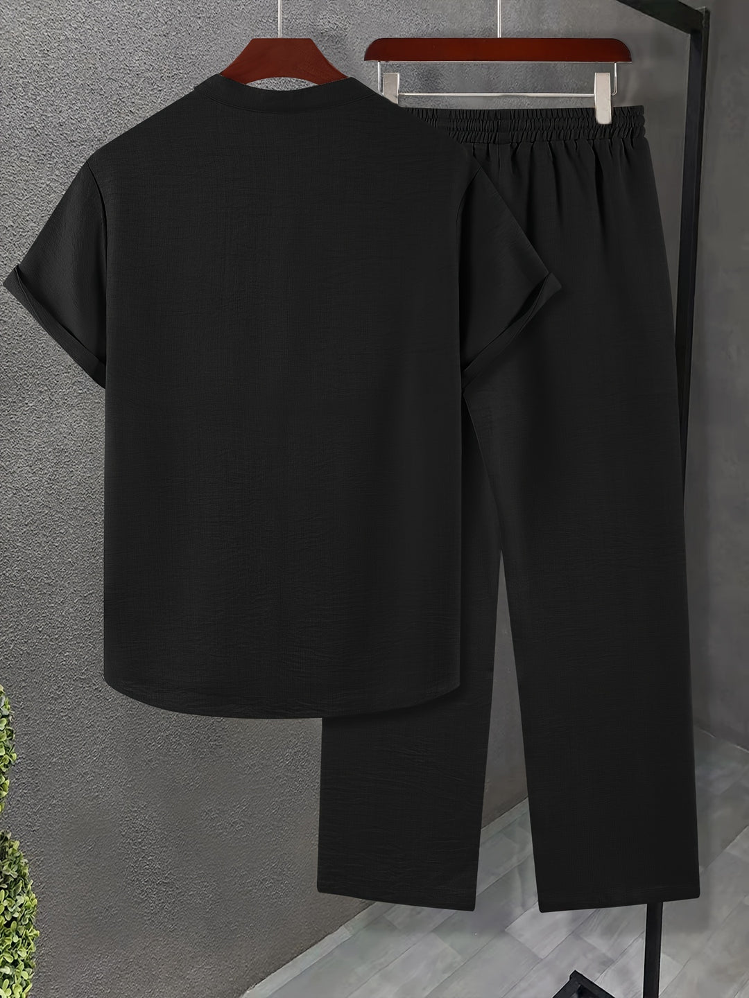 Atmungsaktives Hemd & lockere Hose | Stylisch & Bequem | Herren-Set