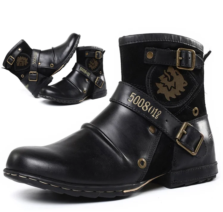 Robuste Vintage-Lederstiefel für Herren mit warmer Isolierung und zeitloser Haltbarkeit | Oscar