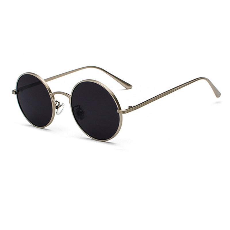 Sonnenbrille Herren | Runder Metallrahmen | Vintage Retro Look | Klassisches Design
