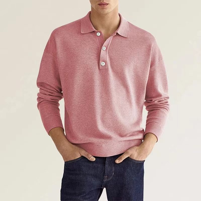 Herren Polo Pullover | Zeitlos & Lässig | Weiche Stoffmischung | Bequeme Passform