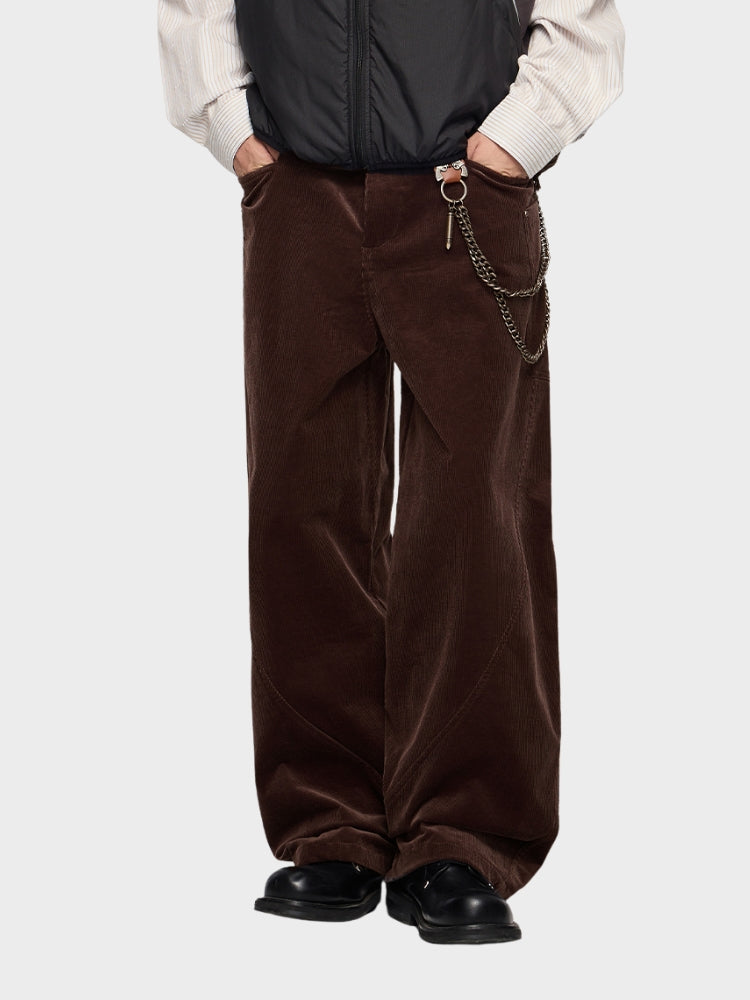 Lässige übergroße Cordhose für Männer mit entspannter Passform und modernem Stil | Tim