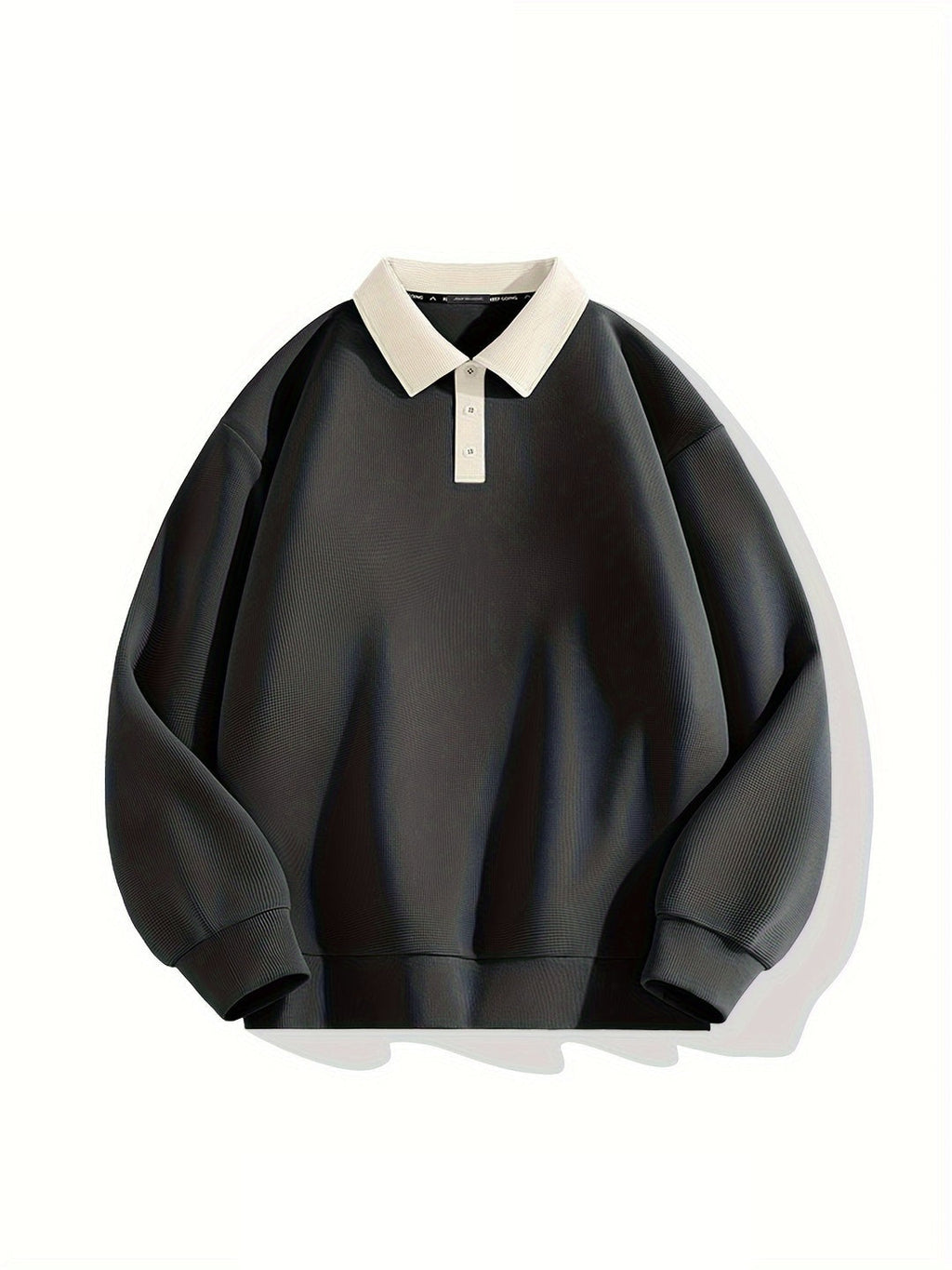 Modischer und bequemer Herren-Polopullover mit Waffelstruktur und Knopfleiste | Viggo