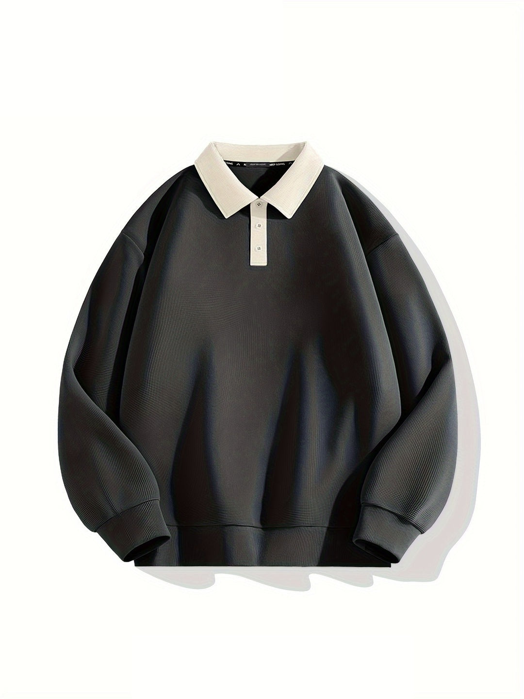 Modischer und bequemer Herren-Polopullover mit Waffelstruktur und Knopfleiste | Viggo