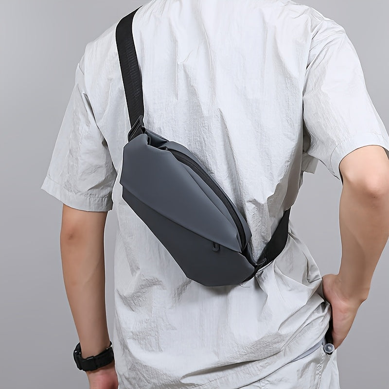 Herren-Umhängetasche | PU-Leder-Brusttasche für Outdoor- und Geschäftszwecke | lässig und langlebig
