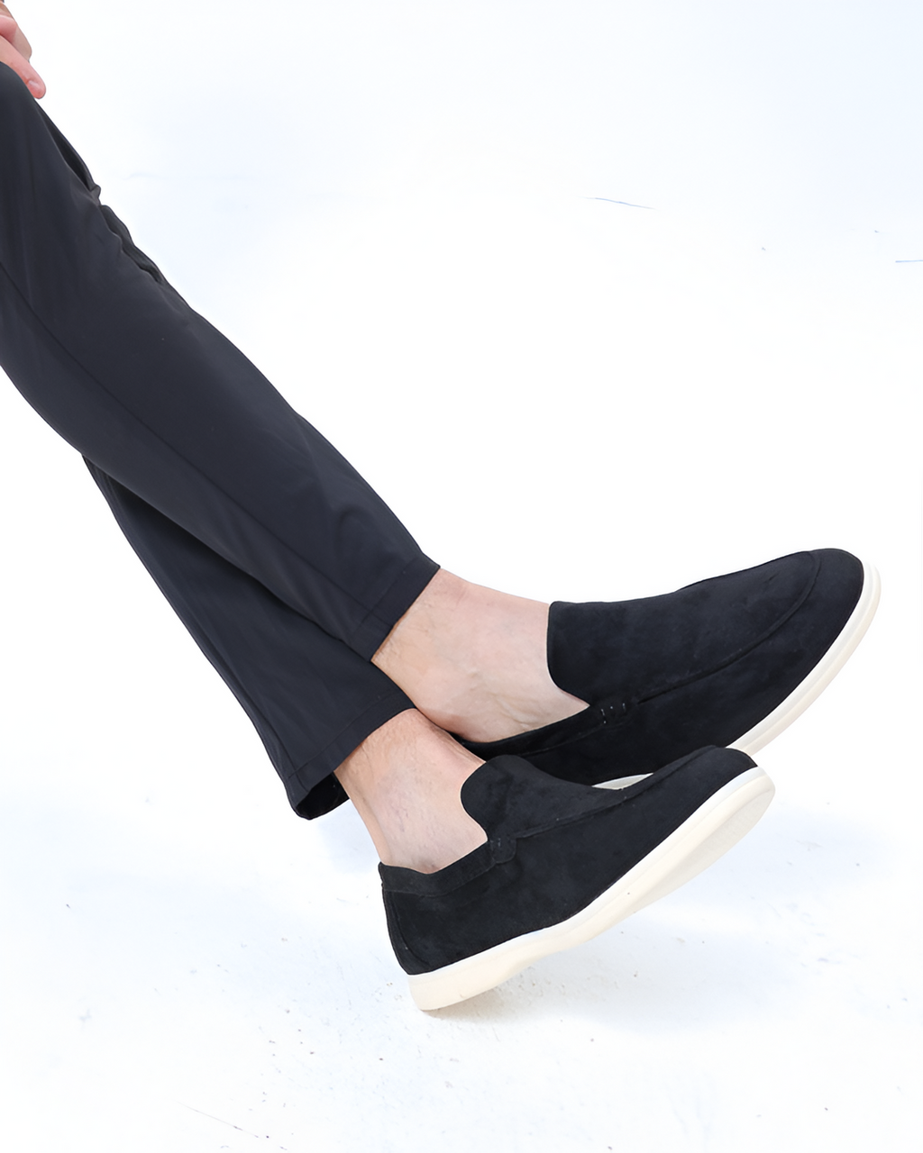 Herren-Sommer-Set | Leinenhemd & -hose + Wildleder-Loafer | Leicht & Elegant