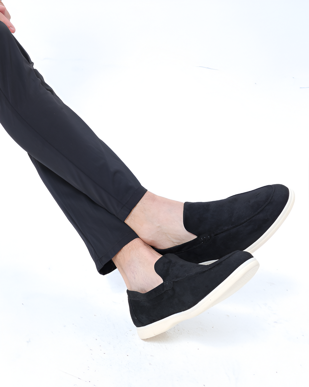 Herren-Sommer-Set | Leinenhemd & -hose + Wildleder-Loafer | Leicht & Elegant