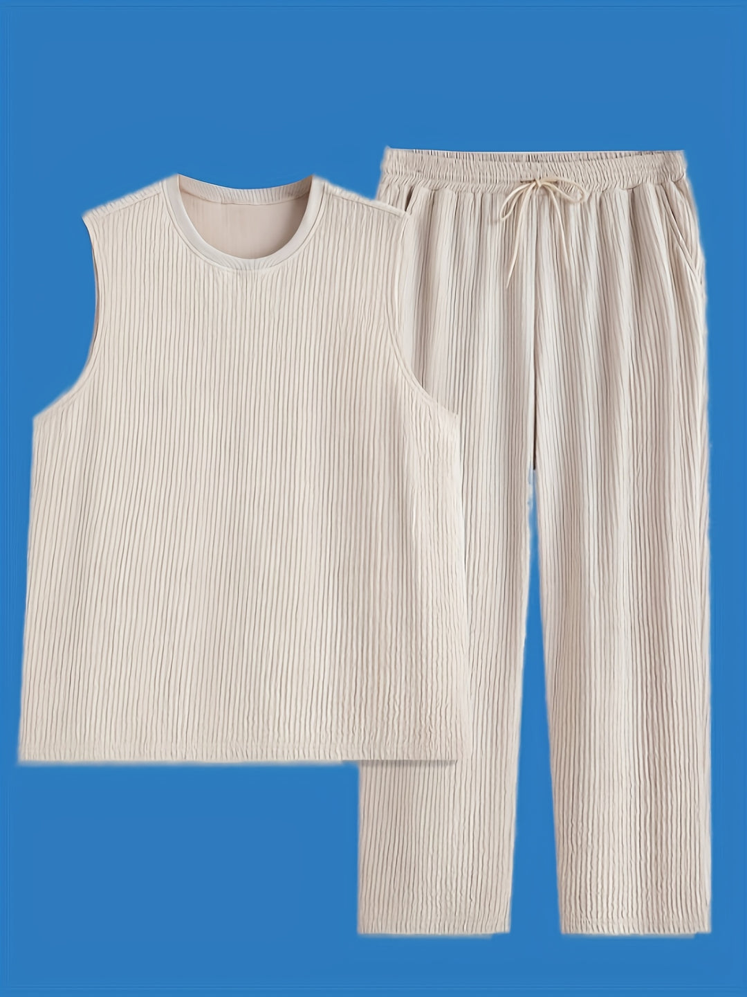 Ärmelloses Oberteil & Hose | Modern & Stylisch | Lässige Sportbekleidung Herren Set